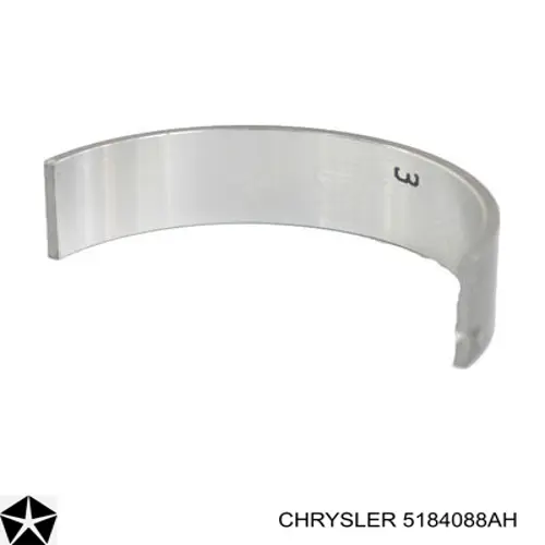 Вкладиші коленвала, корінні, комплект, стандарт (STD) Chrysler 05184088AH ціна, від 14.68 USD
