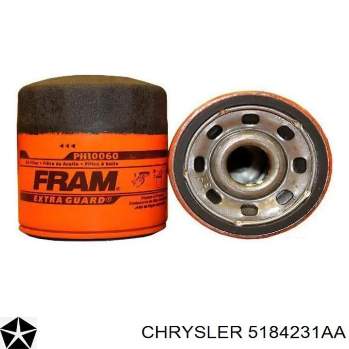 Масляний фільтр двигуна Chrysler 5184231AA ціна, від 5.22 USD