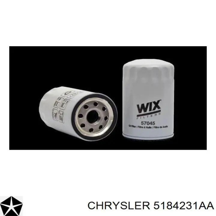 5184231AA Chrysler Фільтр масла