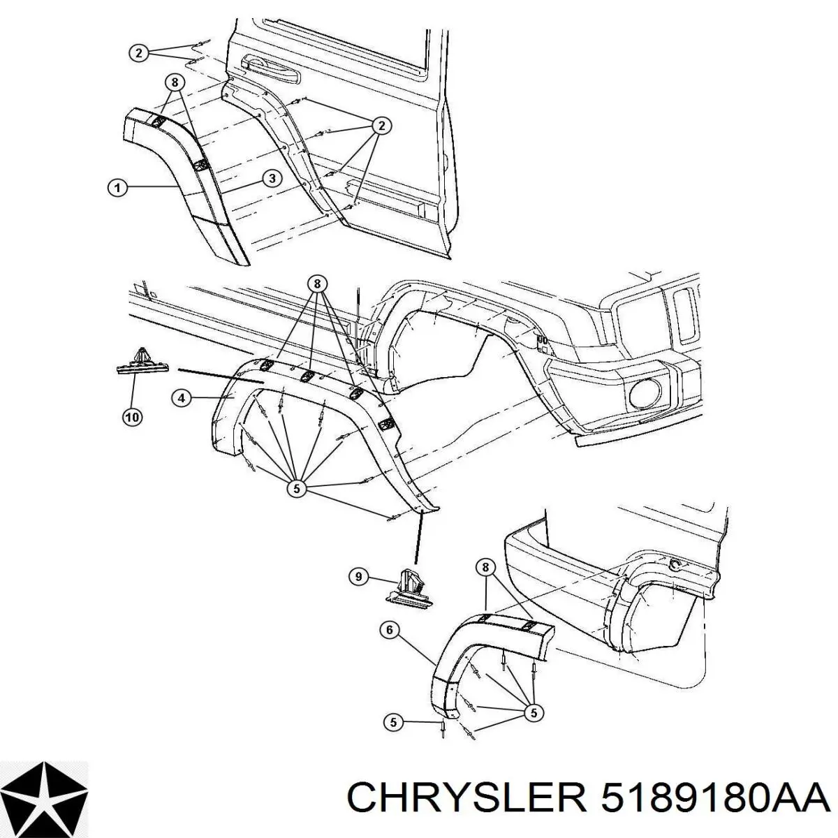 Купити 5189180AA Chrysler 