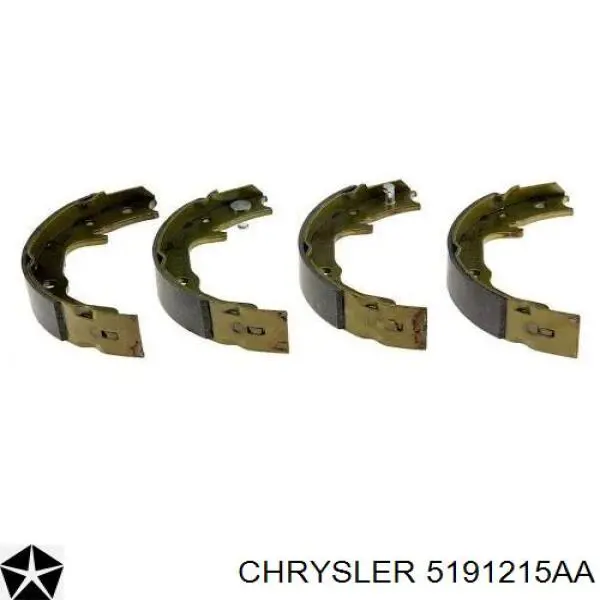 5191215AA Chrysler колодки ручника/стоянкового гальма