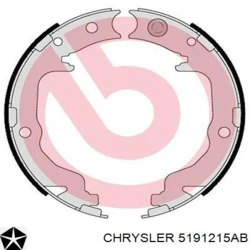 Колодки стоянкового гальма Chrysler 5191215AB