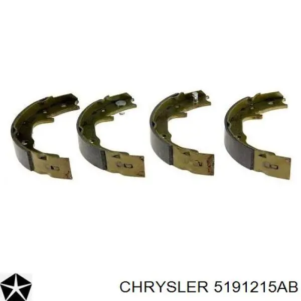 5191215AB Chrysler колодки ручника/стоянкового гальма