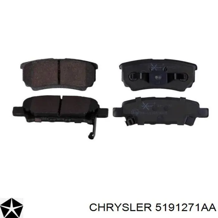 Задні гальмівні колодки Chrysler 5191271AA ціна, від 19.09 USD