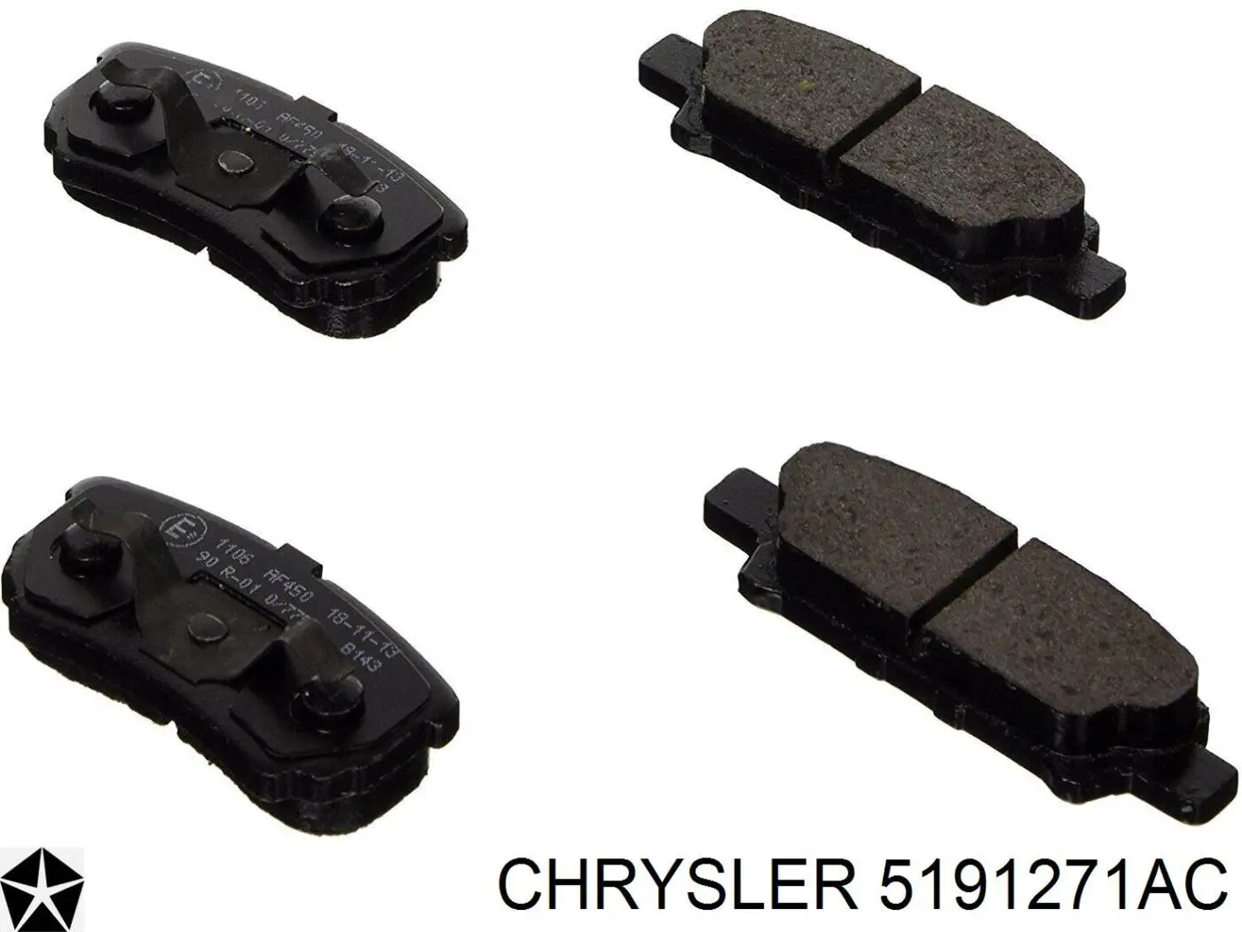 Купити 5191271AC Chrysler Задні колодки