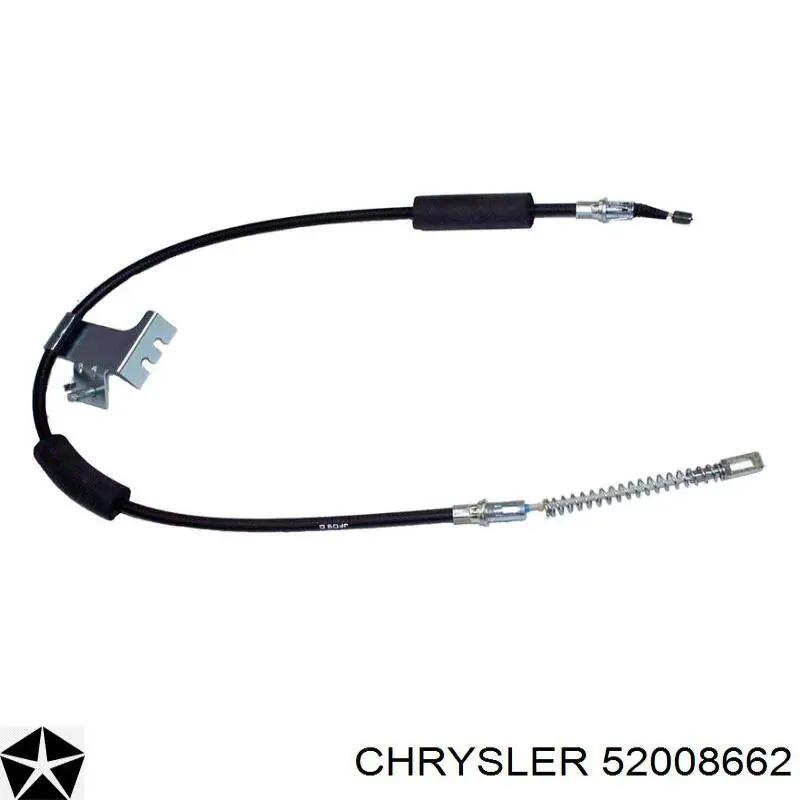 Шланг гальмівний задній, правий 52008662 Chrysler