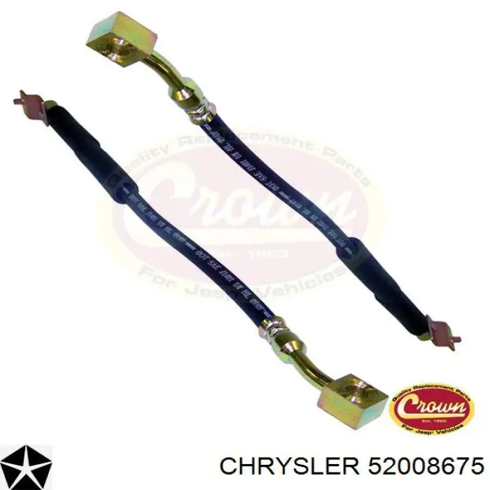 Шланг гальмівний передній, лівий Chrysler 52008675 ціна, від 25.28 USD