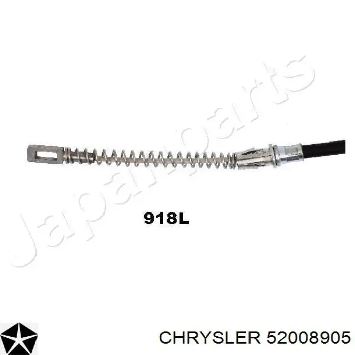 Купити 52008905 Chrysler Трос ручного гальма задній, лівий