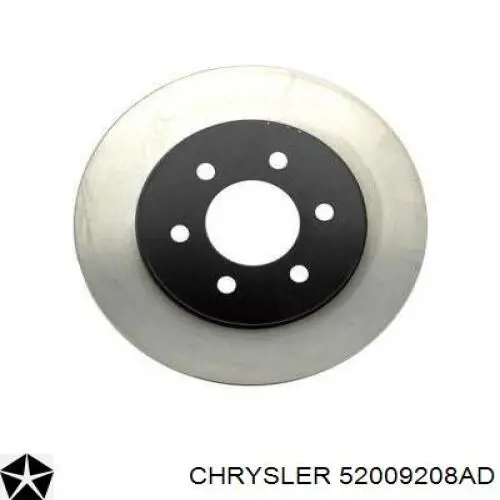 Диск переднього гальма Chrysler 52009208AD ціна, від 44.05 USD