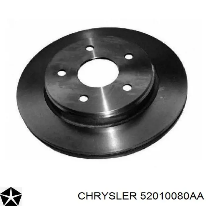 Диск переднього гальма Chrysler 52010080AA ціна, від 72.41 USD