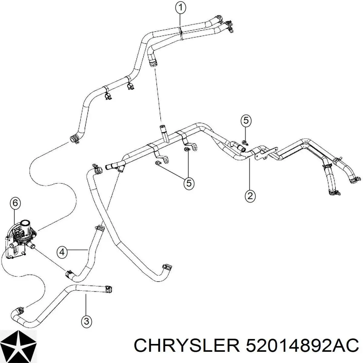 52014892AC Chrysler Регулюючий клапан охолоджувальної рідини