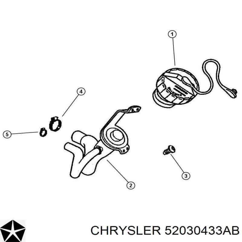 Кришка бензобаку Chrysler 52030433AB