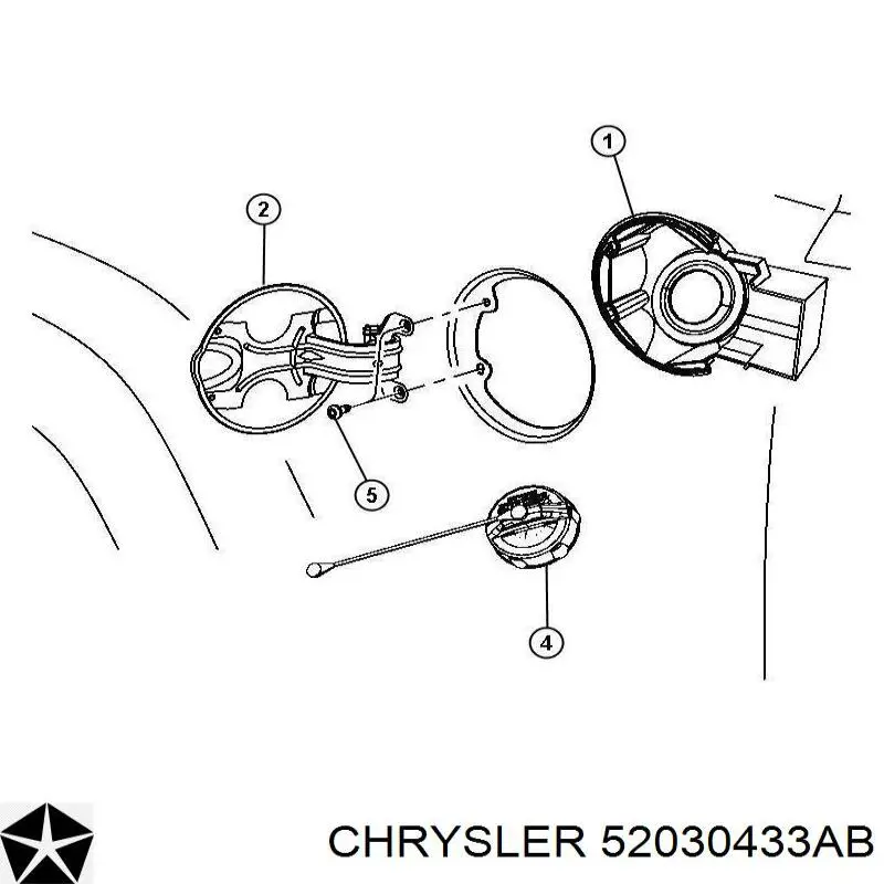 Купити 52030433AB Chrysler Пробка бензобака