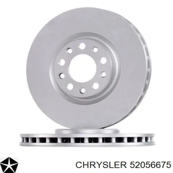 Диск переднього гальма Chrysler 52056675 ціна, від 39.87 USD