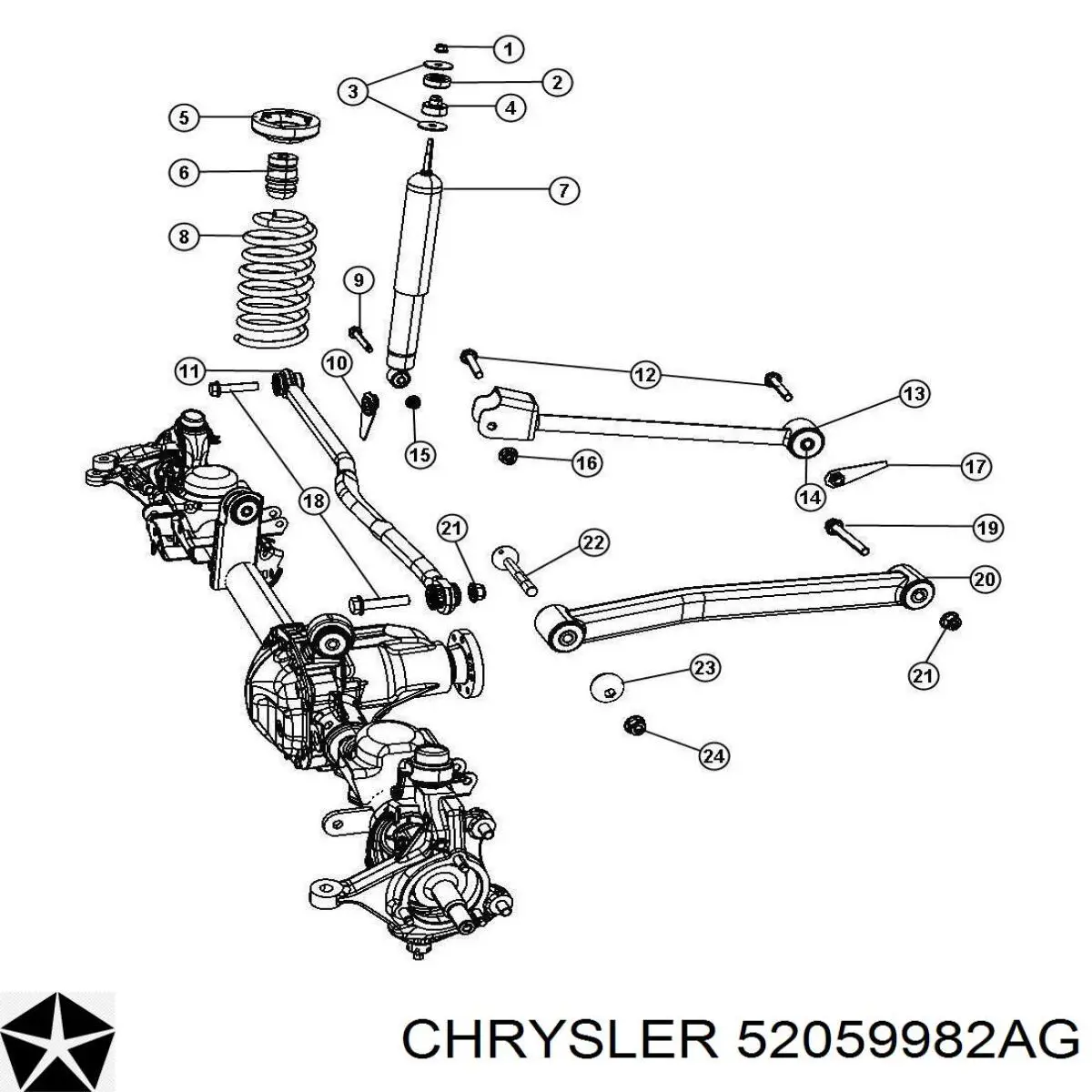  Chrysler 52059982AG ціна, від 14.22 USD