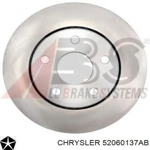 52060137AB Chrysler Гальмо дискове переднє