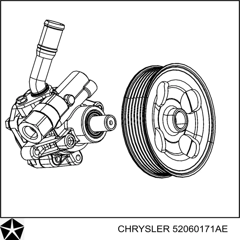 Насос ГУР 52060171AE Chrysler