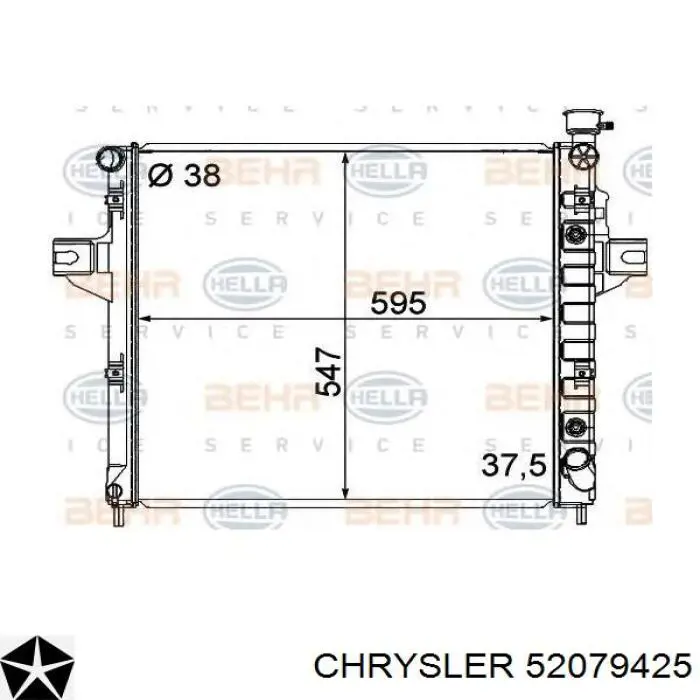 Радіатор основний Chrysler 52079425 ціна, від 155.04 USD