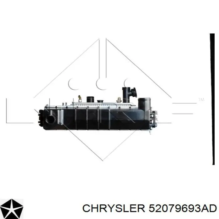 52079693AD Chrysler Радіатор охолодження двигуна