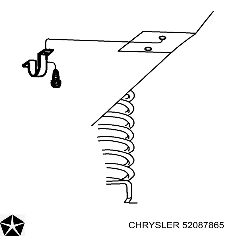 Хомут кріплення втулки стабілізатора, заднього Chrysler 52087865 ціна, від 7.73 USD