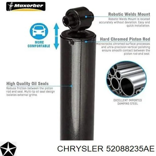 Амортизатор задній 52088235AB Chrysler