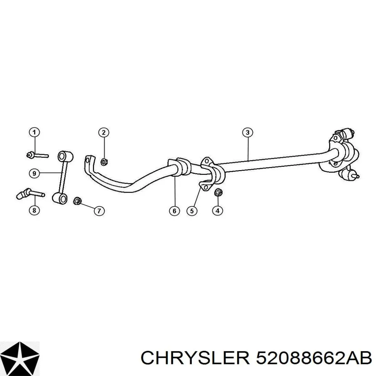Амортизаційна стійка Chrysler 52088662AB ціна, від 14.31 USD
