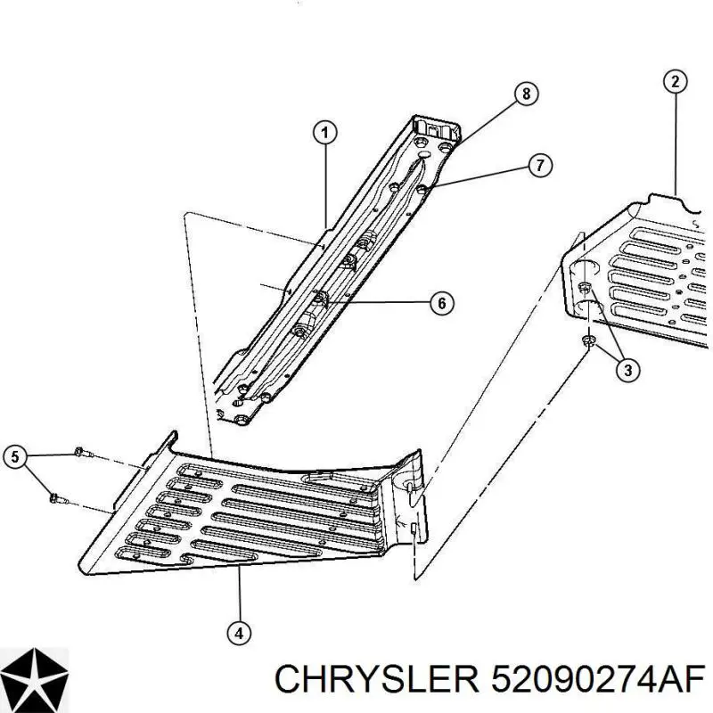  Chrysler 52090274AF ціна, від 362.56 USD