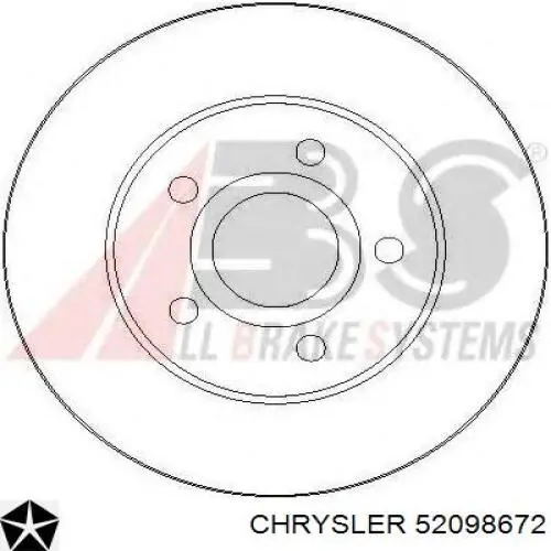 Купити 52098672 Chrysler Ротор гальмівний