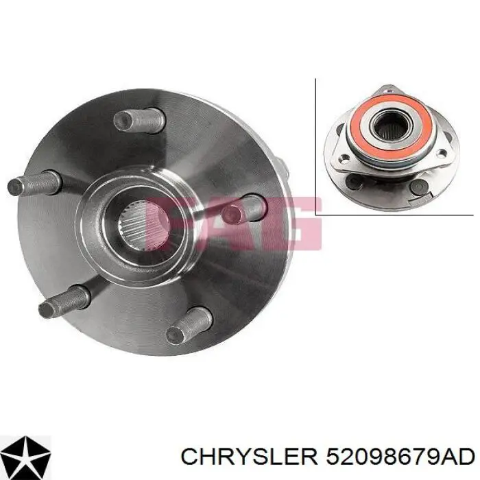 52098679AD Chrysler Маточина (передня)