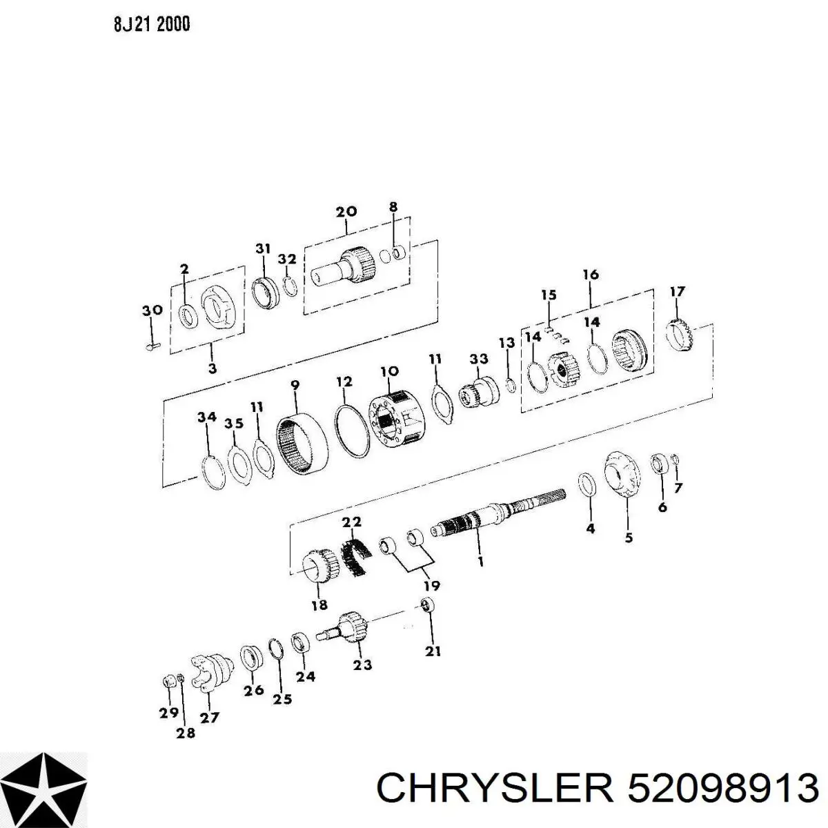  Chrysler 52098913 ціна, від 657.66 USD