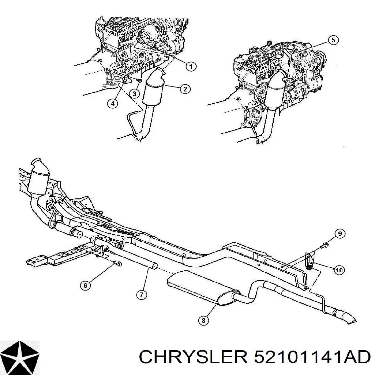  Chrysler 52101141AD ціна, від 25.34 USD