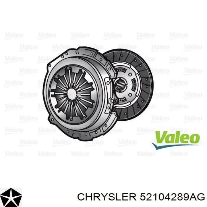 Комплект зчеплення (3 частини) Chrysler 052104289AG ціна, від 235.92 USD