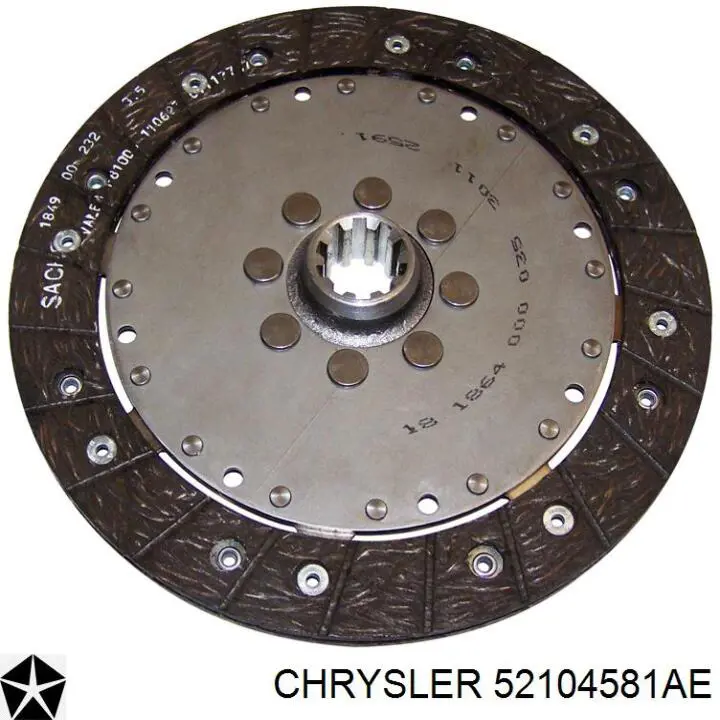 Диск зчеплення 52104581AE Chrysler