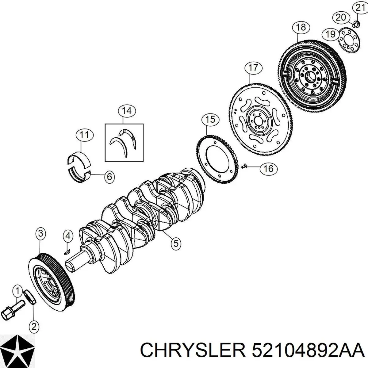  52104892AA Chrysler