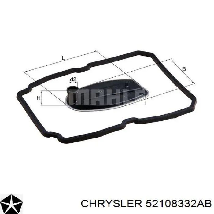Прокладка піддону АКПП Chrysler 52108332AB ціна, від 7.46 USD