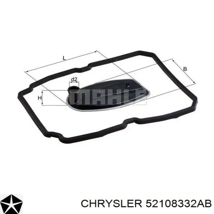 Купити 52108332AB Chrysler Прокладка піддону АКПП