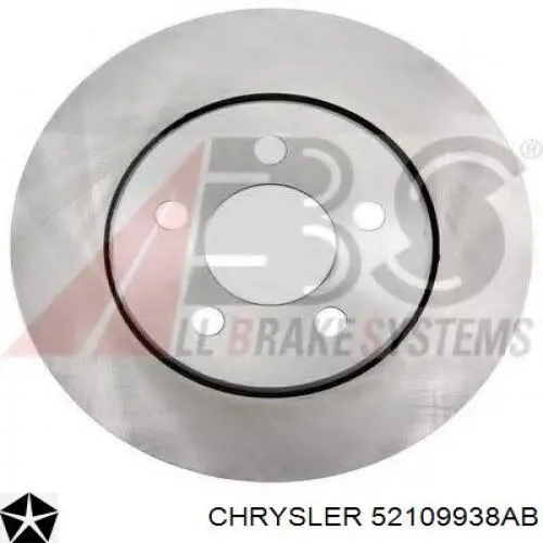 52109938AB Chrysler диск гальмівний передній