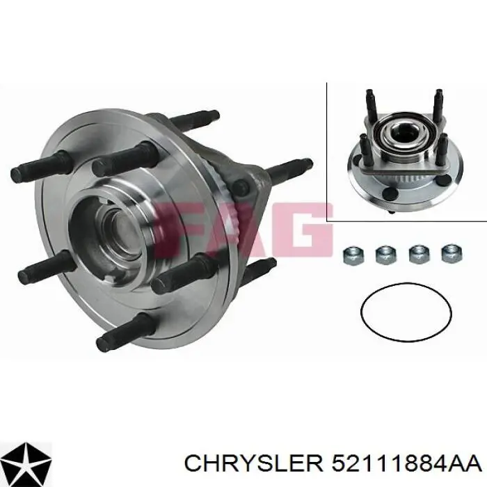 Задня маточина 52111884AA Chrysler
