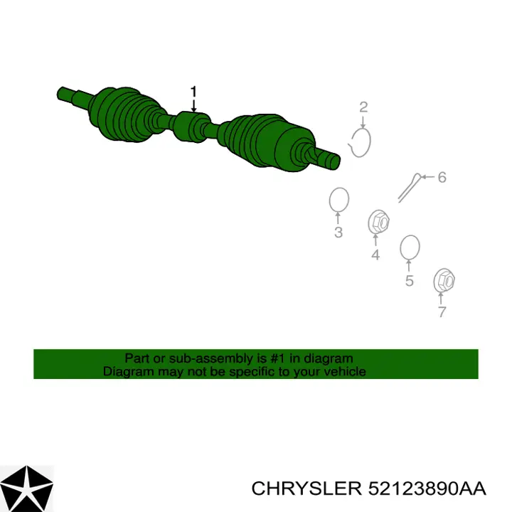  52123890AA Chrysler