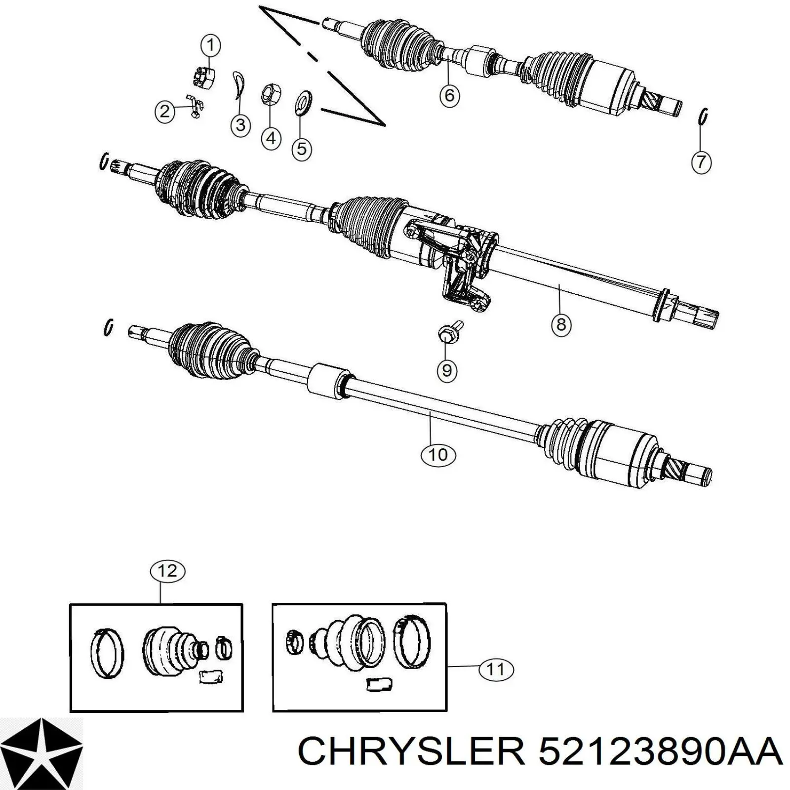 52123890AA Chrysler 