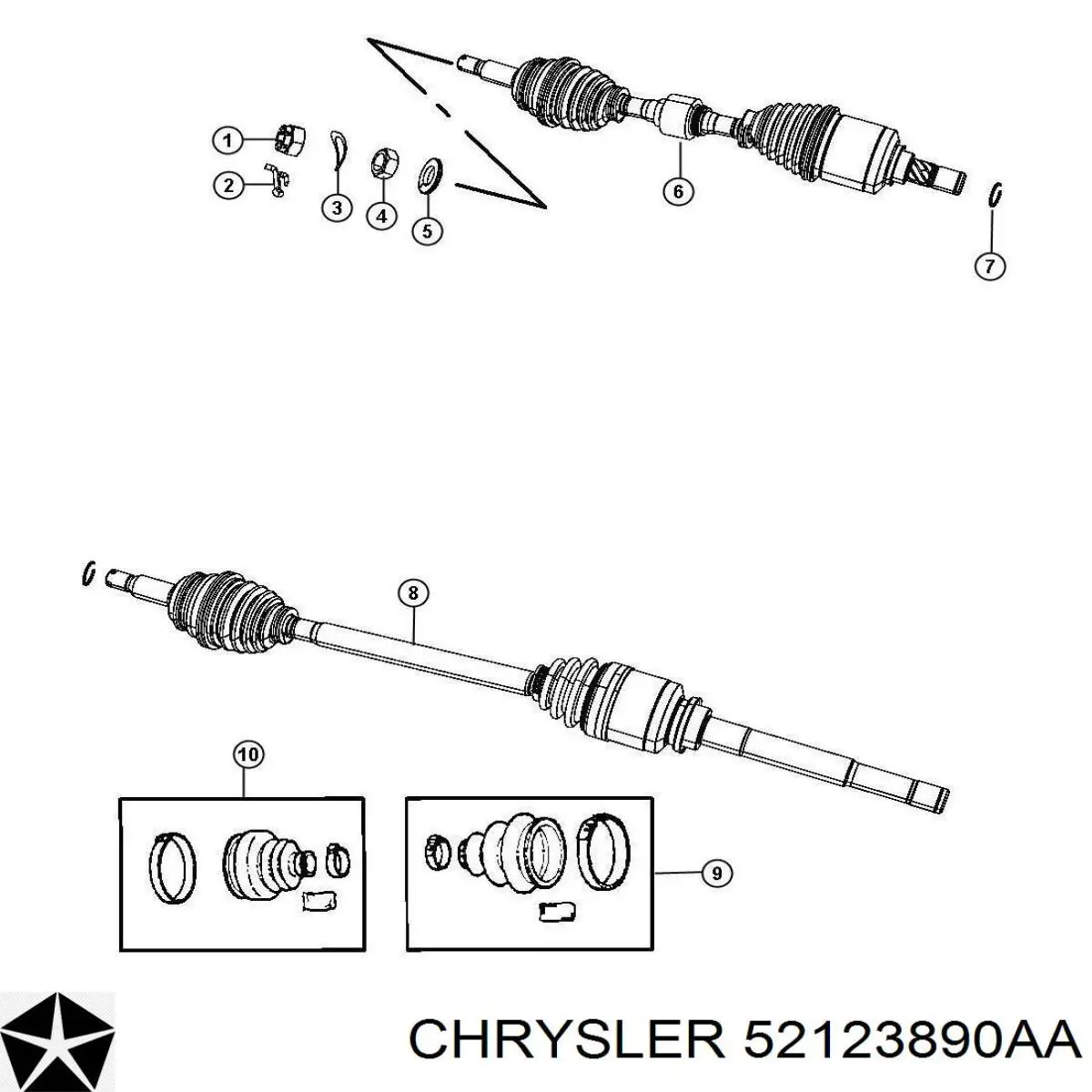 Купити 52123890AA Chrysler 