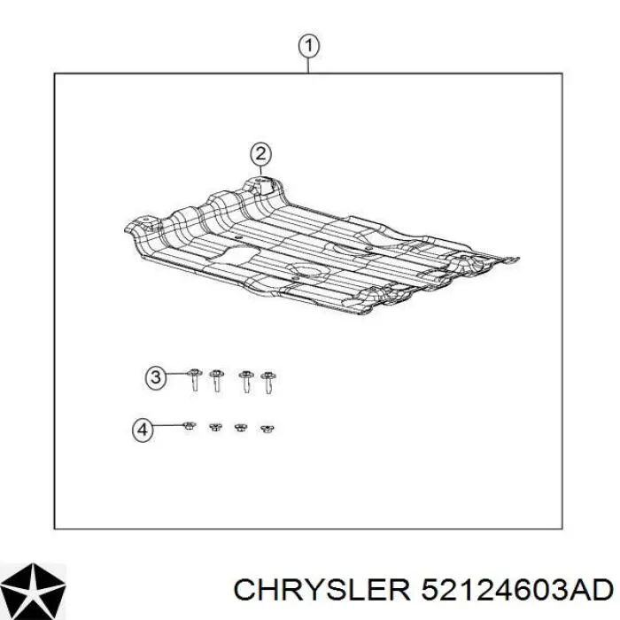 Болт/гайка кріплення Chrysler 52124603AD ціна, від 119.34 USD