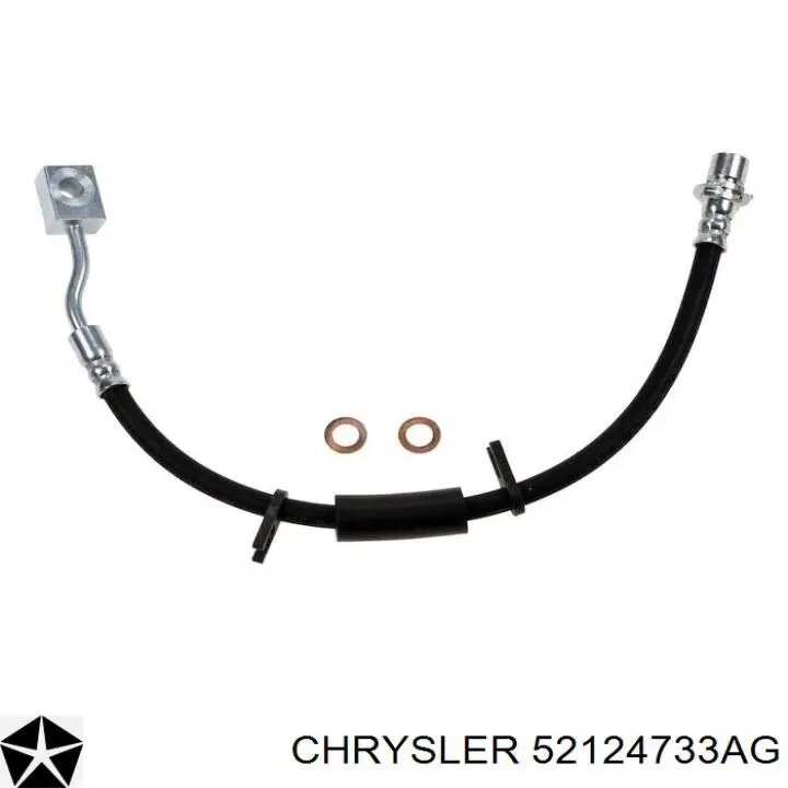 52124733AI Chrysler Шланг гальмівний передній, лівий