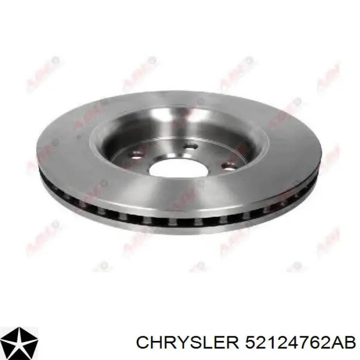 Диск переднього гальма Chrysler 52124762AB ціна, від 83.02 USD