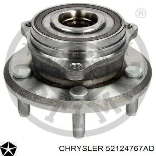 Маточина колеса передня Chrysler 52124767AD ціна, від 2800.00 UAH