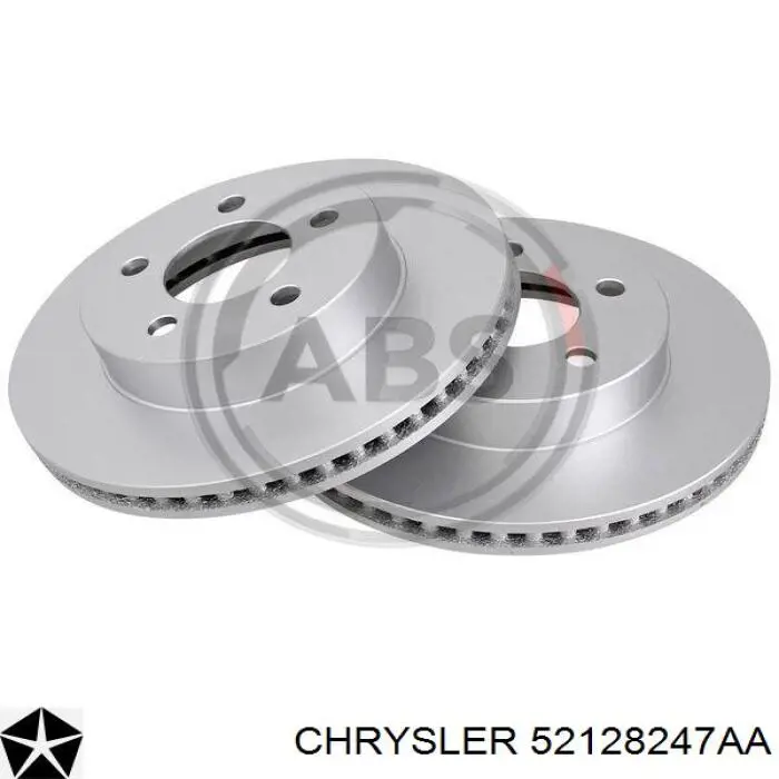 52128247AA Chrysler Гальмо дискове переднє