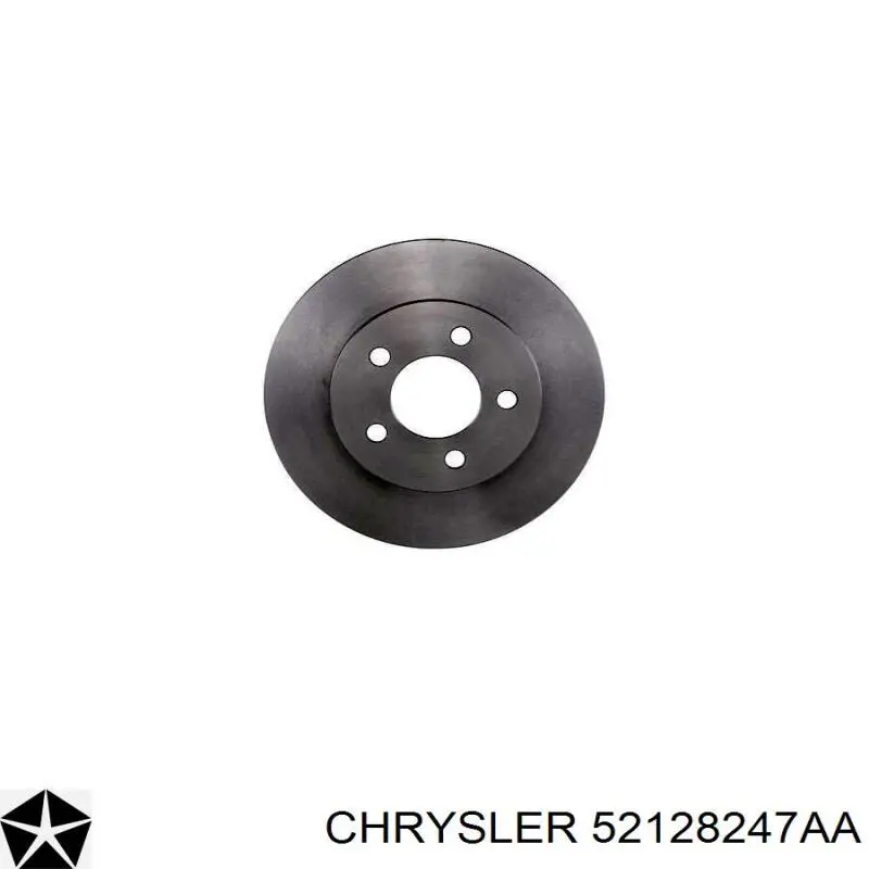 Диск переднього гальма Chrysler 52128247AA ціна, від 48.68 USD