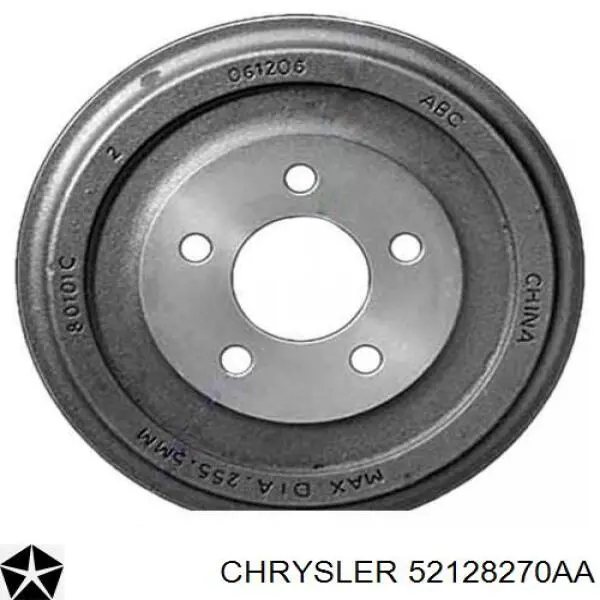 Барабан гальмівний задній Chrysler 52128270AA ціна, від 76.00 USD