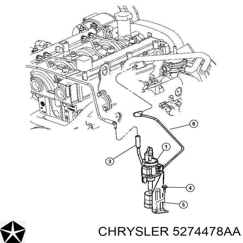  Chrysler 5274478AA ціна, від 29.02 USD