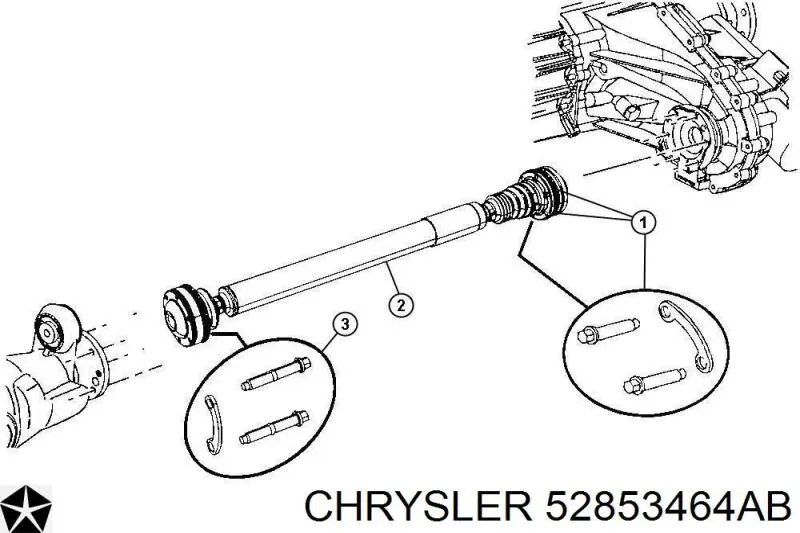  Chrysler 52853464AB ціна, від 70.30 USD
